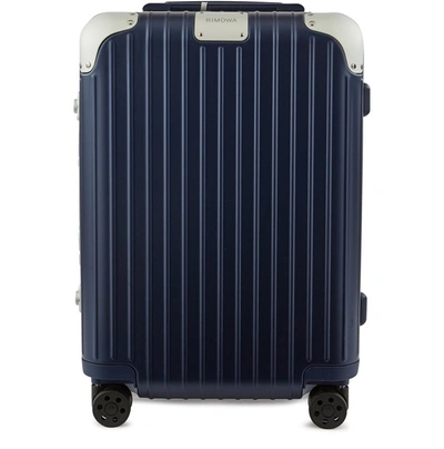 Shop Rimowa Hybrid Cabin S Luggage In Matte Blue