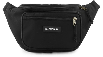 Shop Balenciaga Explorer Belt Bag In 1000