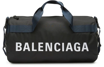 Shop Balenciaga Wheel Gym Bag In 1090