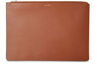 Shop Acne Studios Malachite Pouch In Almond Brown