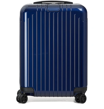 Shop Rimowa Essential Lite Cabin S Luggage In Blue Gloss