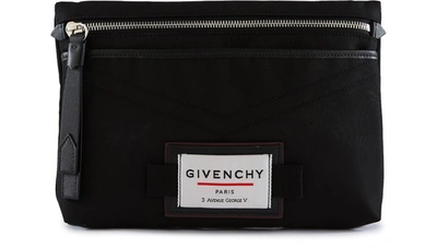 Shop Givenchy Downtown Flat Crossbody Bag In Black