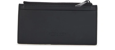 Shop Bottega Veneta Zipped Cardholder In Black