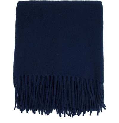 Shop Acne Studios Oversized Canada New Scarf In Navy Blue