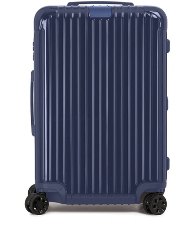 Shop Rimowa Essential Check-in M Luggage In Blue Gloss