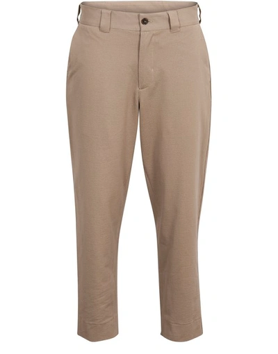 Shop Harris Wharf London Cropped Trousers In Taupe