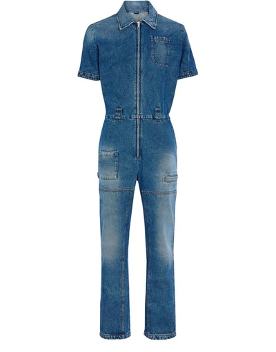 Shop Fendi Jumpsuit In Dark Blue