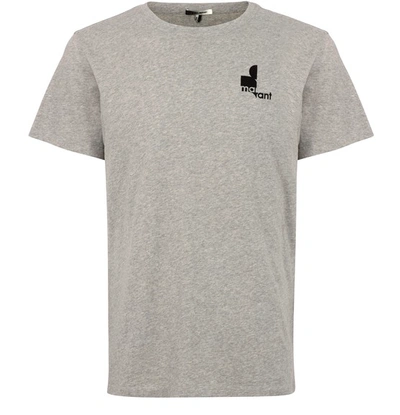 Shop Isabel Marant Zafferh T-shirt In Light Grey