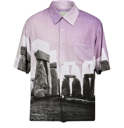 Shop Aries Stonehenge Shirt In Multi