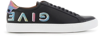 Shop Givenchy Urban Street Hologramme Logo Trainers In Black