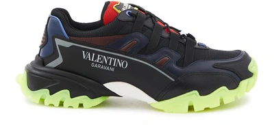 Shop Valentino Garavani Climber Trainers In Nero/marin/worker