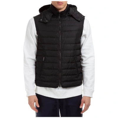 Shop Valentino Men's Nylon Waistcoat Body Warmer Jacket Padded In Black