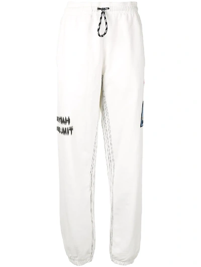 Shop Adidas Originals By Alexander Wang Drawstring-waist Track Pants In White