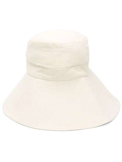 Shop Isabel Marant Wide Brim Sun Hat In Neutrals