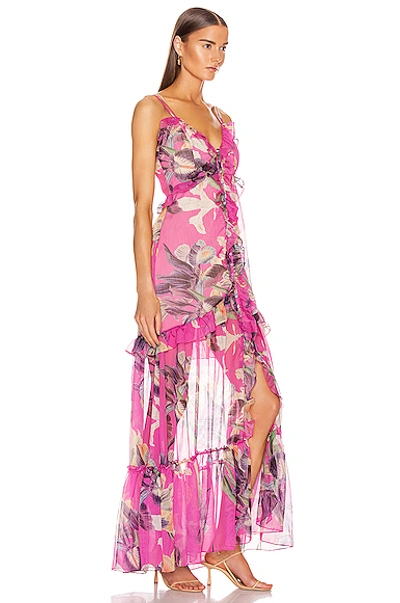 Shop Patbo Grace Convertible Top Dress In Fuchsia