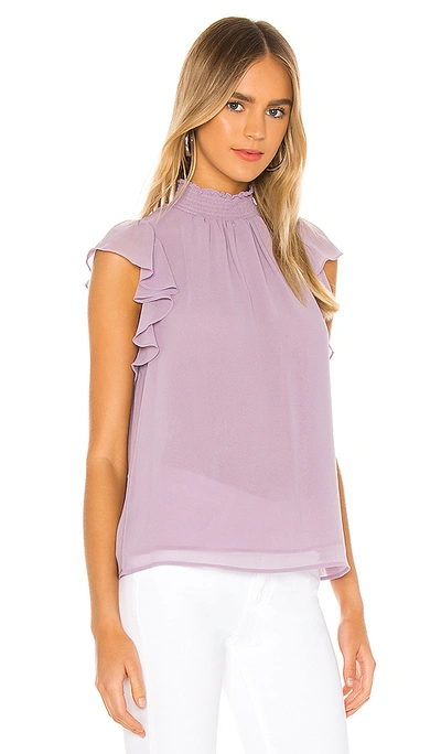 Shop 1.state Flutter Sleeve Smock Blouse In Orchid Bud