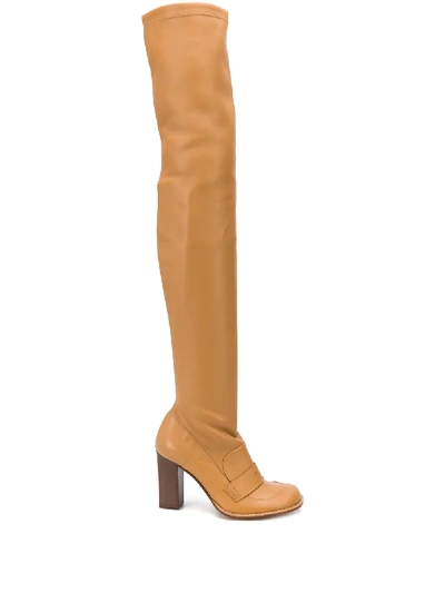 THIGH LOAFER 90MM BOOTS