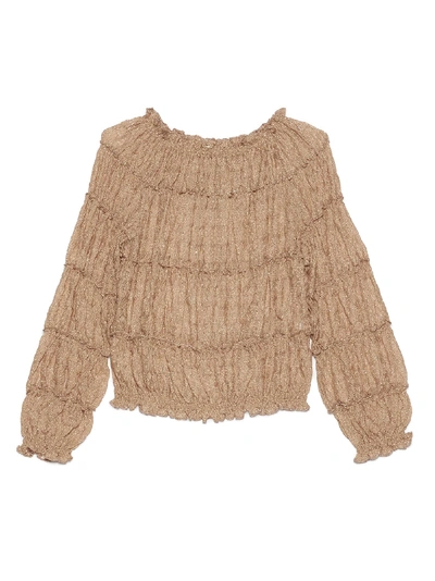 Shop Missoni Top In Gold