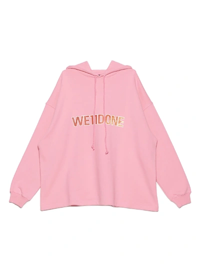 Shop We11 Done New Logo Hoodie In Fuxia