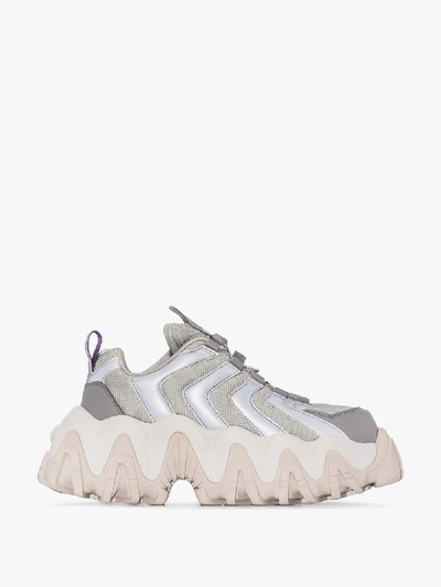 Shop Eytys Womens Grey Halo Chunky Sneakers