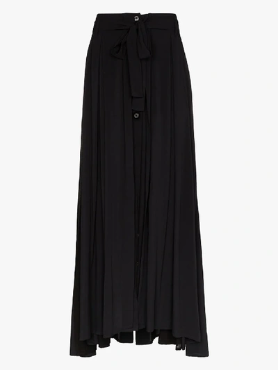 Shop Ann Demeulemeester Cashmere Maxi Skirt In Black