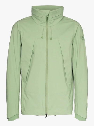 Shop Descente Green Schematech Air Hooded Jacket