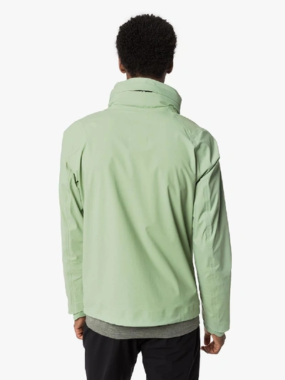 Shop Descente Green Schematech Air Hooded Jacket