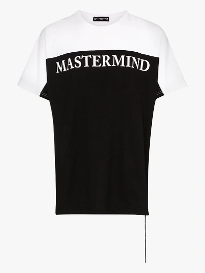 Shop Mastermind Japan Logo Print Cotton T-shirt In Black