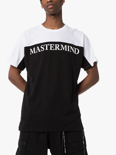 Shop Mastermind Japan Logo Print Cotton T-shirt In Black