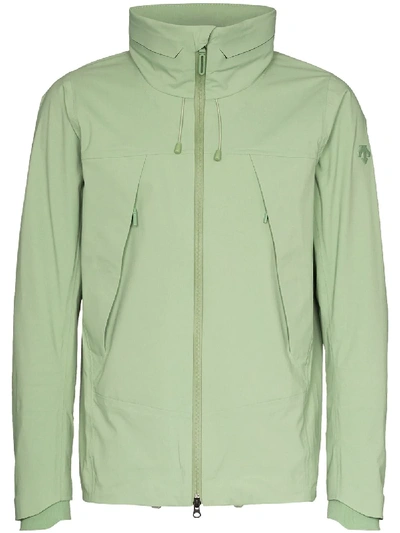 Shop Descente Schematech Air Hooded Jacket In Green