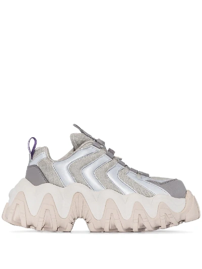 Shop Eytys Halo Chunky Sneakers In Grey