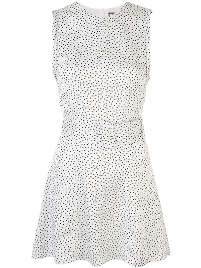 Shop Alexis Short Polka Dot Print Dress In White