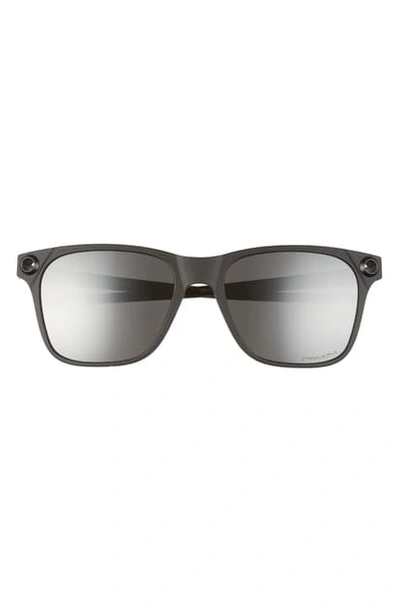 Shop Oakley Apparition 59mm Square Sunglasses In Satin Black/ Prizm Black