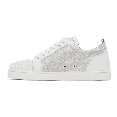 CHRISTIAN LOUBOUTIN 白色 LOUIS JUNIOR SPIKES ORLATO 运动鞋