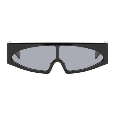 Shop Rick Owens Black Kiss Sunglasses In 0909 Blk