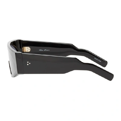 Shop Rick Owens Black Kiss Sunglasses In 0909 Blk