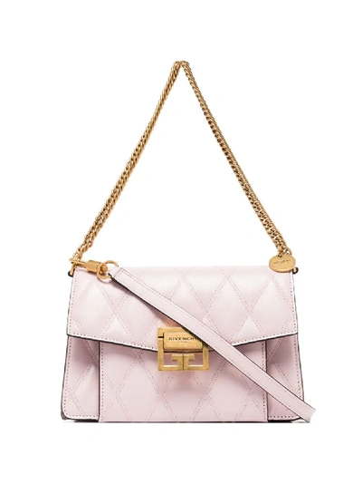Shop Givenchy Gv3 Small Shoulder Bag In Pink