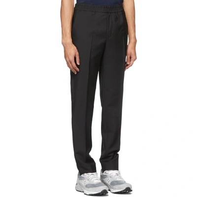 Shop Harmony Black Wool & Mohair Paolo Trousers In 000 Black