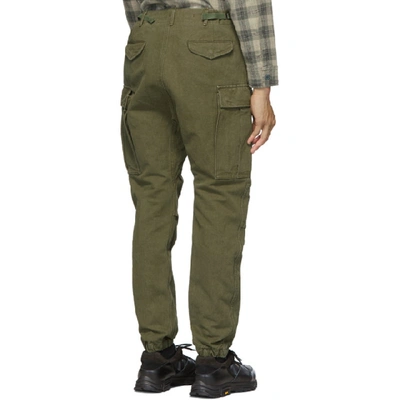 Shop R13 Khaki Military Cargo Pants In Olive