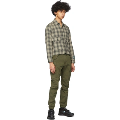 Shop R13 Khaki Military Cargo Pants In Olive