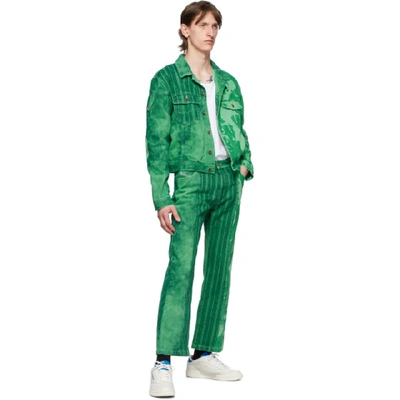 GR-UNIFORMA 绿色 DIESEL 联名漂白牛仔裤