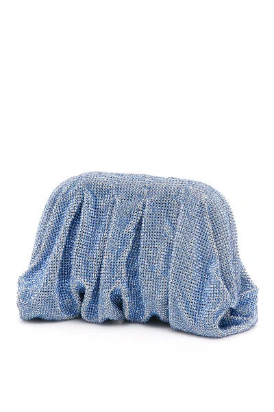 Shop Benedetta Bruzziches Small Venere Clutch In Iris (light Blue)