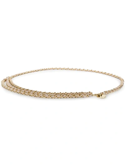 Shop B-low The Belt Rope Chain Layered Belt In Gold