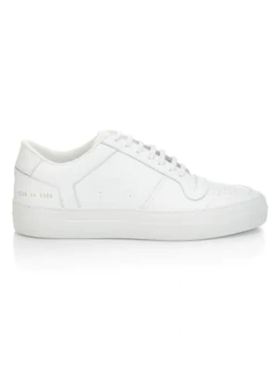 Shop Common Projects Full Court Leather Low-top Sneakers In White