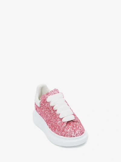 Shop Alexander Mcqueen Kids Oversized Sneaker In Sugar Pink