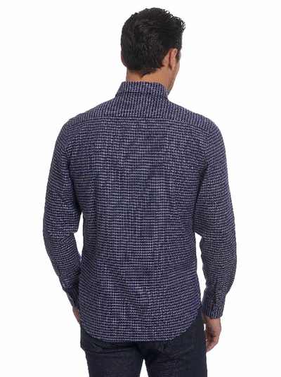 Shop Robert Graham Landen Sport Shirt Tall In Navy