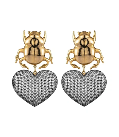 Shop Begüm Khan Beetle My Love Earrings In Gold