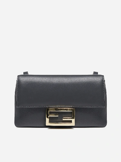 Shop Fendi Baguette Leather Small Bag