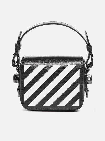 Shop Off-white Diag Baby Leather Bag