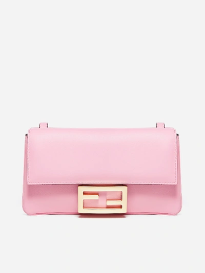 Shop Fendi Baguette Leather Small Bag